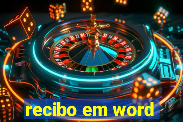 recibo em word